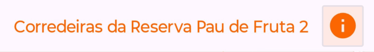 Botão de informações de marcador temporário mostrado no mapa do aplicativo Android