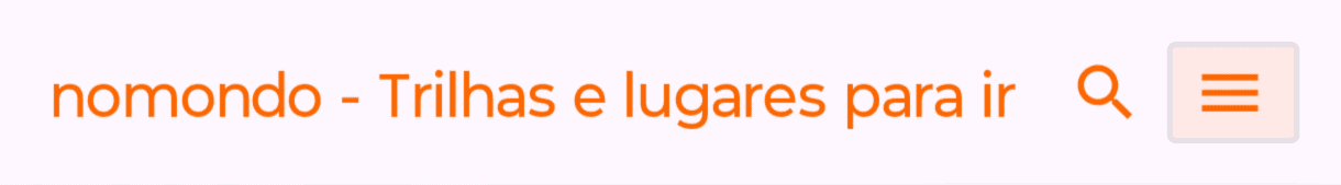 Botão de menu do aplicativo Android