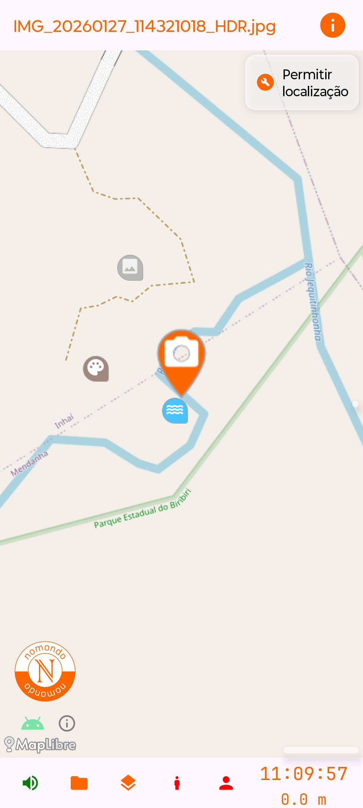 Marcador temporário de imagem do aplicativo Android