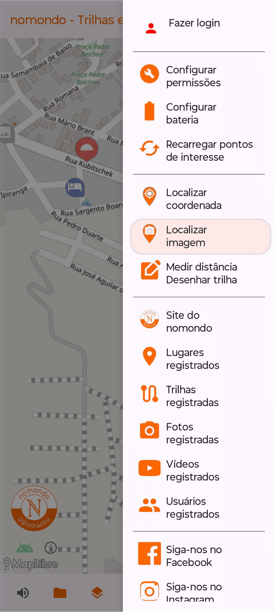 Ferramenta de localização de imagem do aplicativo Android